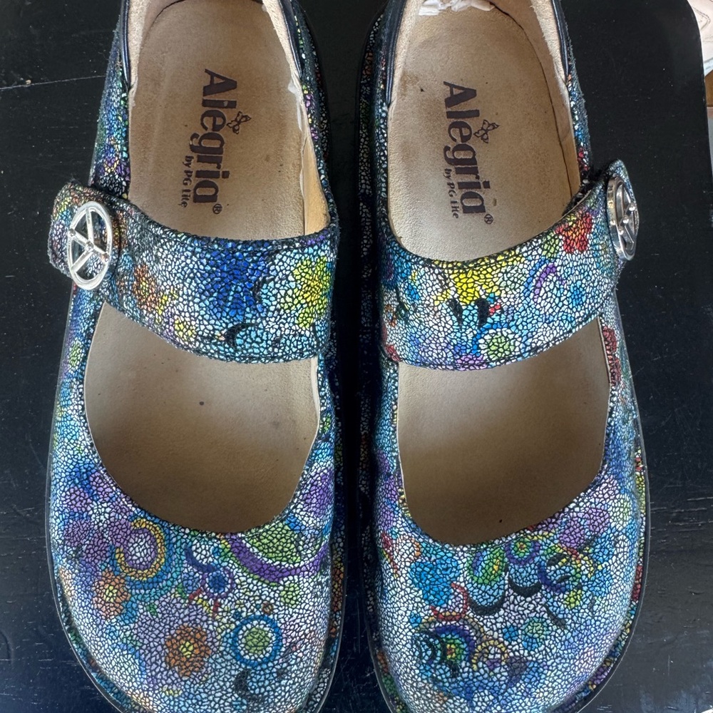 Alegria Multicolor Mary Jane Shoes